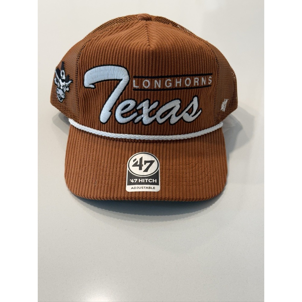 47 Texas Double Header Mesh Hitch Hat Longhorns Burnt Orange One Size